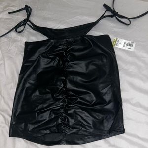 Olive Ole Sexy leather skirt